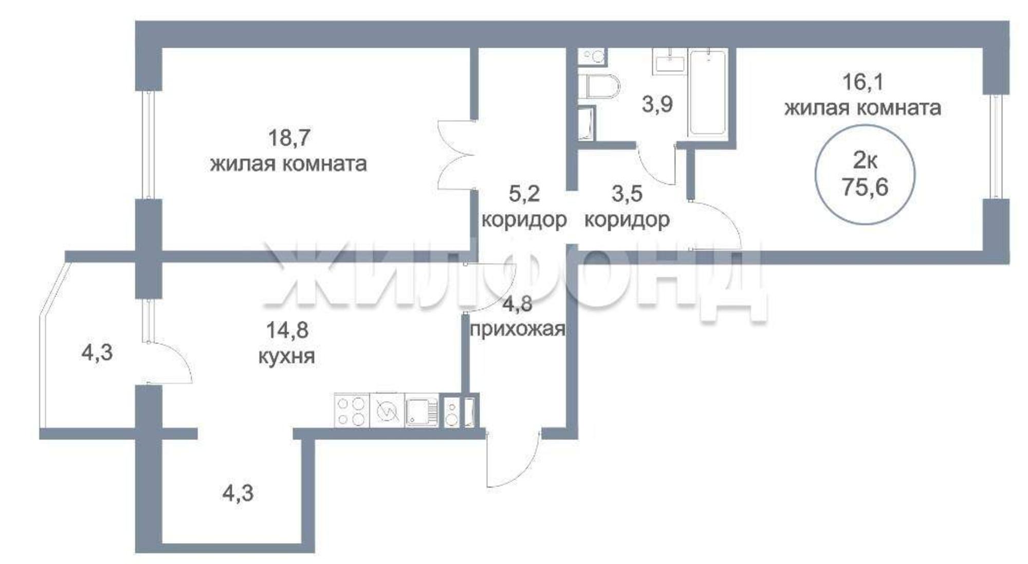Купить квартиру за 6 970 000 рублей на 6-й микрорайон, д.11
