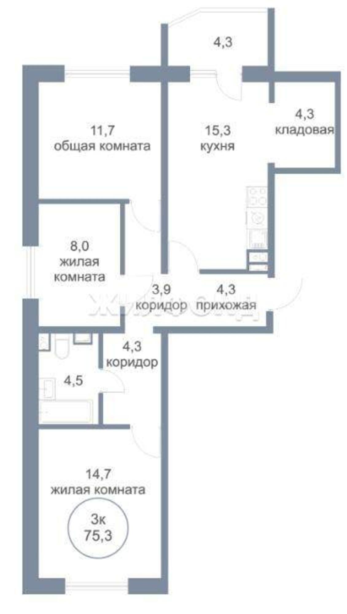 Купить квартиру за 7 100 000 рублей на 5-й микрорайон, д.50