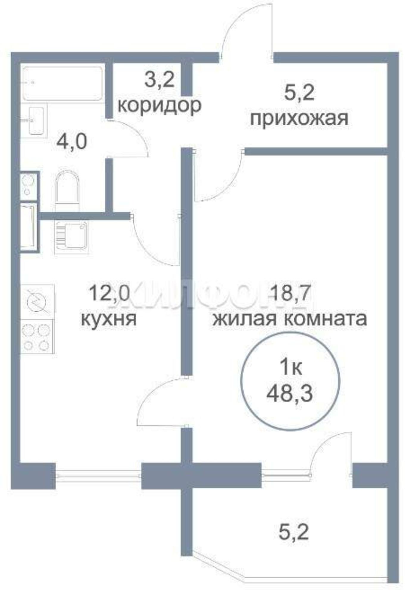 Купить квартиру за 4 240 000 рублей на 4-й микрорайон, д.4/1