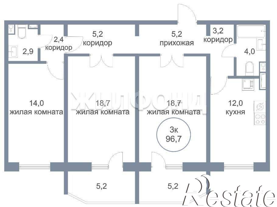 Купить квартиру за 8 805 000 рублей на 5-й микрорайон, д.39